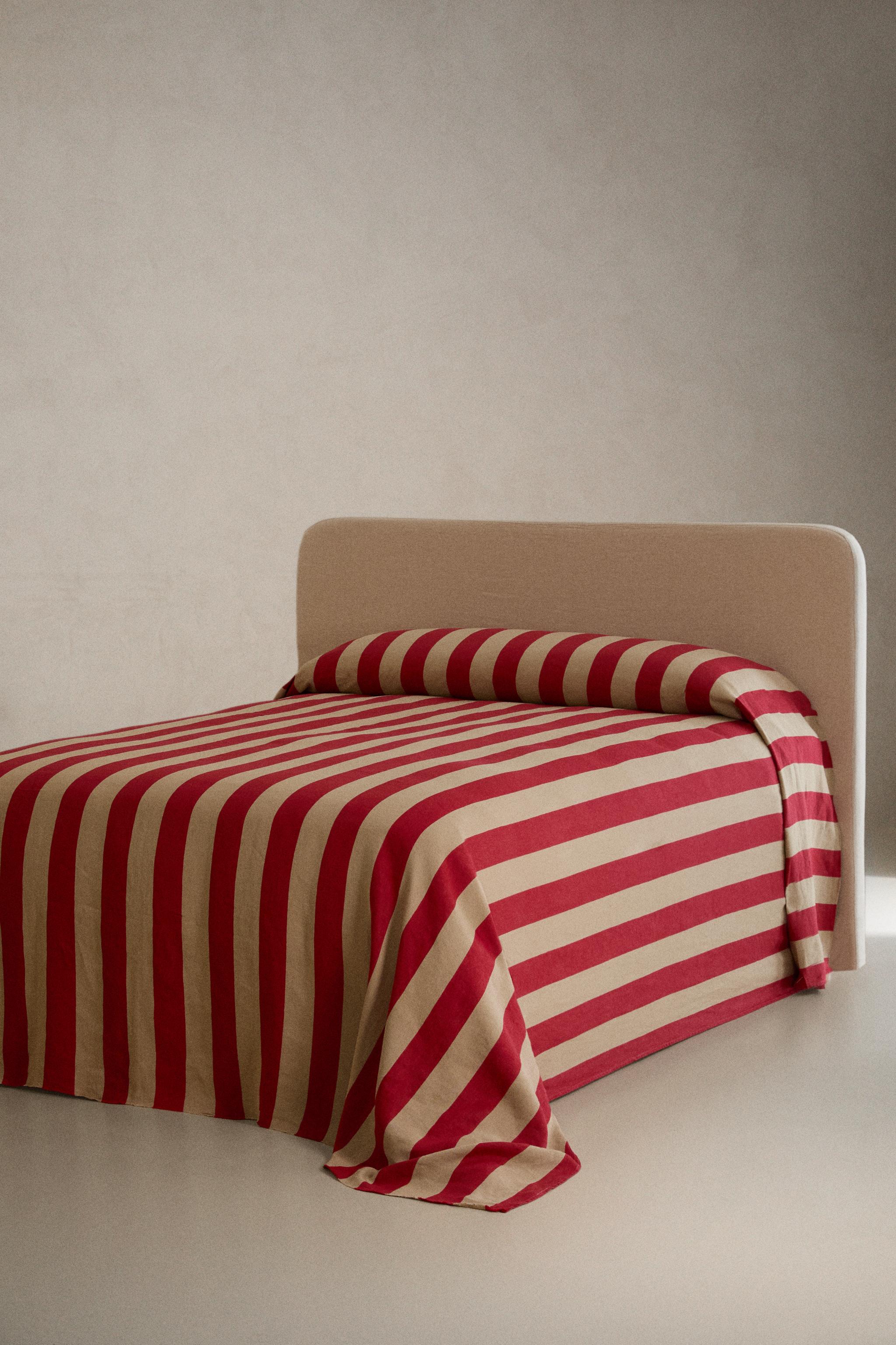 STRIPED LINEN BEDSPREAD | KATHARINE POLE